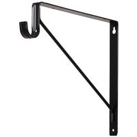 View Black Lighted Closet Rod Shelf Bracket Support